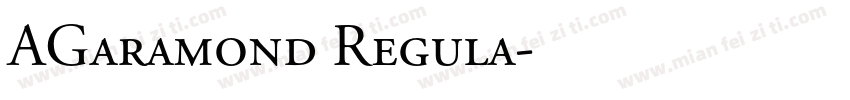 AGaramond Regula字体转换